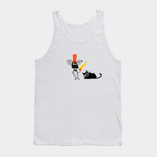 Mister Flaming Heart and Mister Cat Tank Top